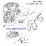 ชุดเปลี่ยนสายพานหน้าเครื่อง COLORADO ปี12 (1ชุด มี5ชิ้น)