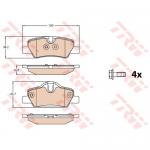 ผ้าดิสเบรค-หลัง MINI F56 / 34216861641, 34216871299