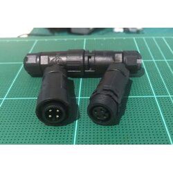 (ต่อตรง ภายนอกขนาด M16) M16 outdoor waterproof Connectors IP68 welded male and female