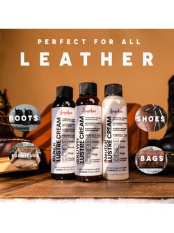 Angelus Neutral Leather Lustre Cream 4oz .ผลิตภัณฑ์ทำความสะอาดเครื่องหนัง made in U.S.A