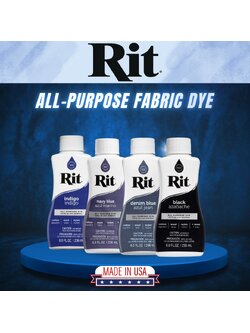 Rit All-Purpose Dye Liquid สีย้อมผ้าคุณภาพสูง สีติดทนนาน ใช้งานง่าย Made in USA 236ml