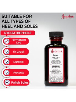 Angelus Leather Sole & Heel Polish น้ำยาขัดพื้น และส้นรองเท้า 3 oz.