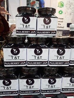 แยมหม่อนไม่ใส่น้ำตาล 2 กระปุก 200 +ค่าส่ง 50 บาท