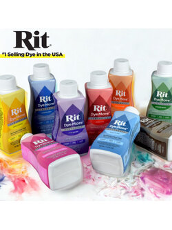 Rit DyeMore Synthetic Fiber Dye 207ml – สีย้อมผ้าโพลีเอสเตอร์และใยสังเคราะห์ สีสดชัด ติดทนนาน ใช้งานง่าย Made in USA 🇺🇸
