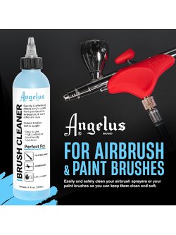 Angelus Brush Cleaner 236ml. (น้ำยาทำความสะอาดพู่กันและAirBrushes) Made in USA