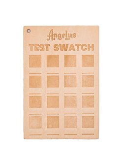 Angelus Leather Test Swatch แผ่นหนังคุณภาพสูง สำหรับเทสสี ขนาด 4*6 นิ้ว