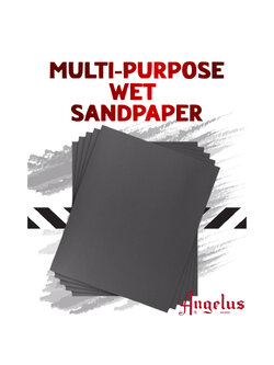 Angelus Multi-Purpose Wet Sandpaper กระดาษทรายสำหรับหนัง (แพ็ค3ชิ้น)
