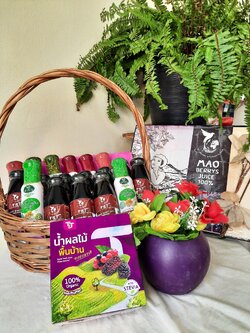 มอบความรักมอบสุขภาพกับตระกล้าน้ำผลไม้อินทรีย์จากมะเม่า