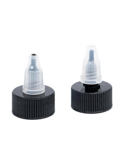 ฝาเกลียวพลาสติกสีดำ ขนาด24mm สำหรับขวดสี Angelus 4oz