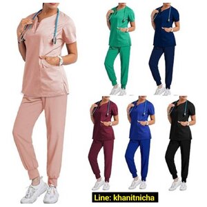 ชุดสครับ/ชุดหมอ/ชุดพยาบาล/ชุดพี่เลี้ยงเด็ก