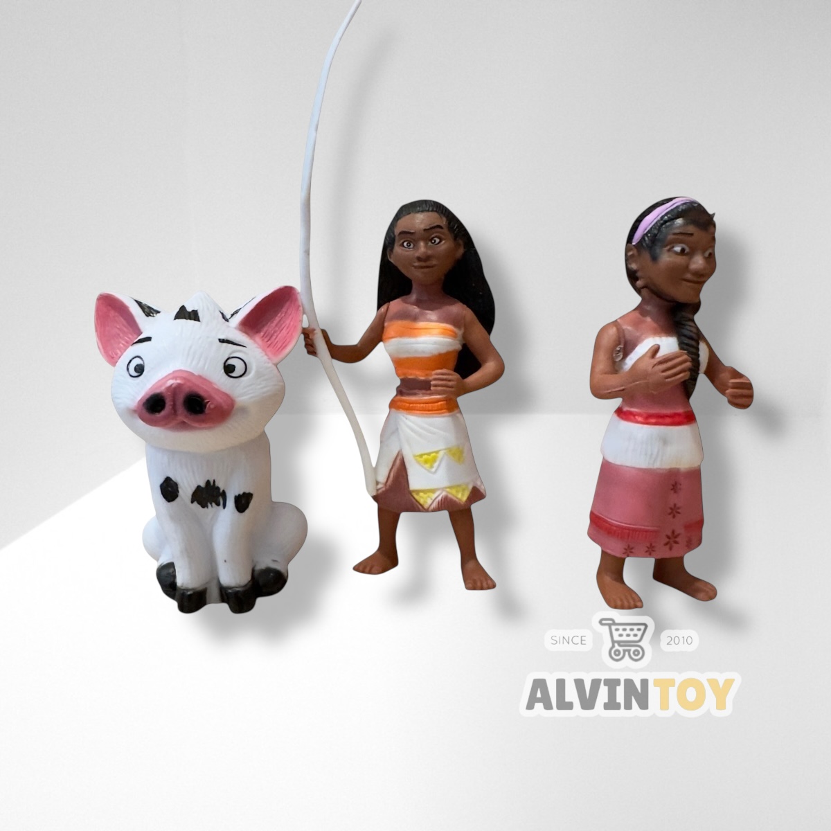 Action Figure Princess Moana โมเดล โมอาน่า 2 ชุด 6 ตัว ความสูง 7-11.5 ซม.
