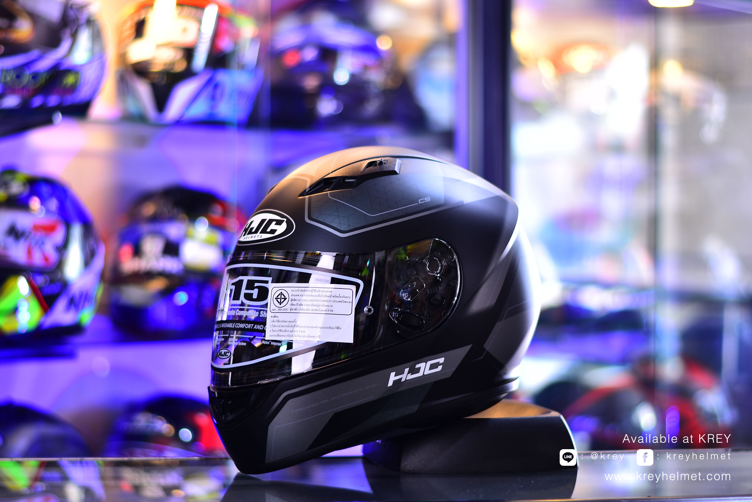 HJC model CS-15 INNO MATT GREY