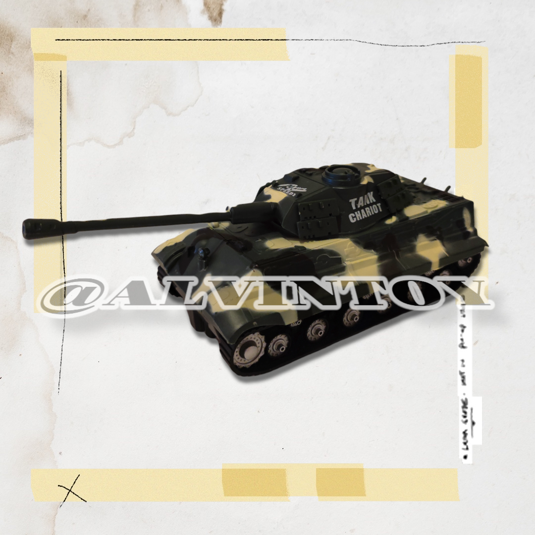 รถบังคับวิทยุพร้อมรีโมทไร้สาย Tanks - รถถัง มีเสียง มีไฟ