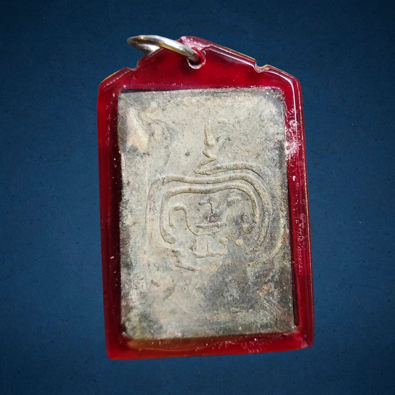 พระสมเด็จพิมพ์เกศไชโย9ชั้น อกร่องหูบายศรี หลังยันต์ หลวงพ่อกวย วัดโฆสิตาราม ชัยนาท ปี 2515 เนื้อผงน้ำมัน