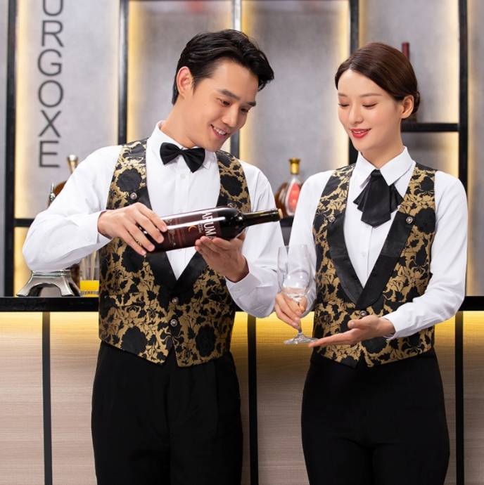 เสื้อกั๊กพนักงานไนท์คลับ บาร์ พนักงานโรงหนัง โรงละคร