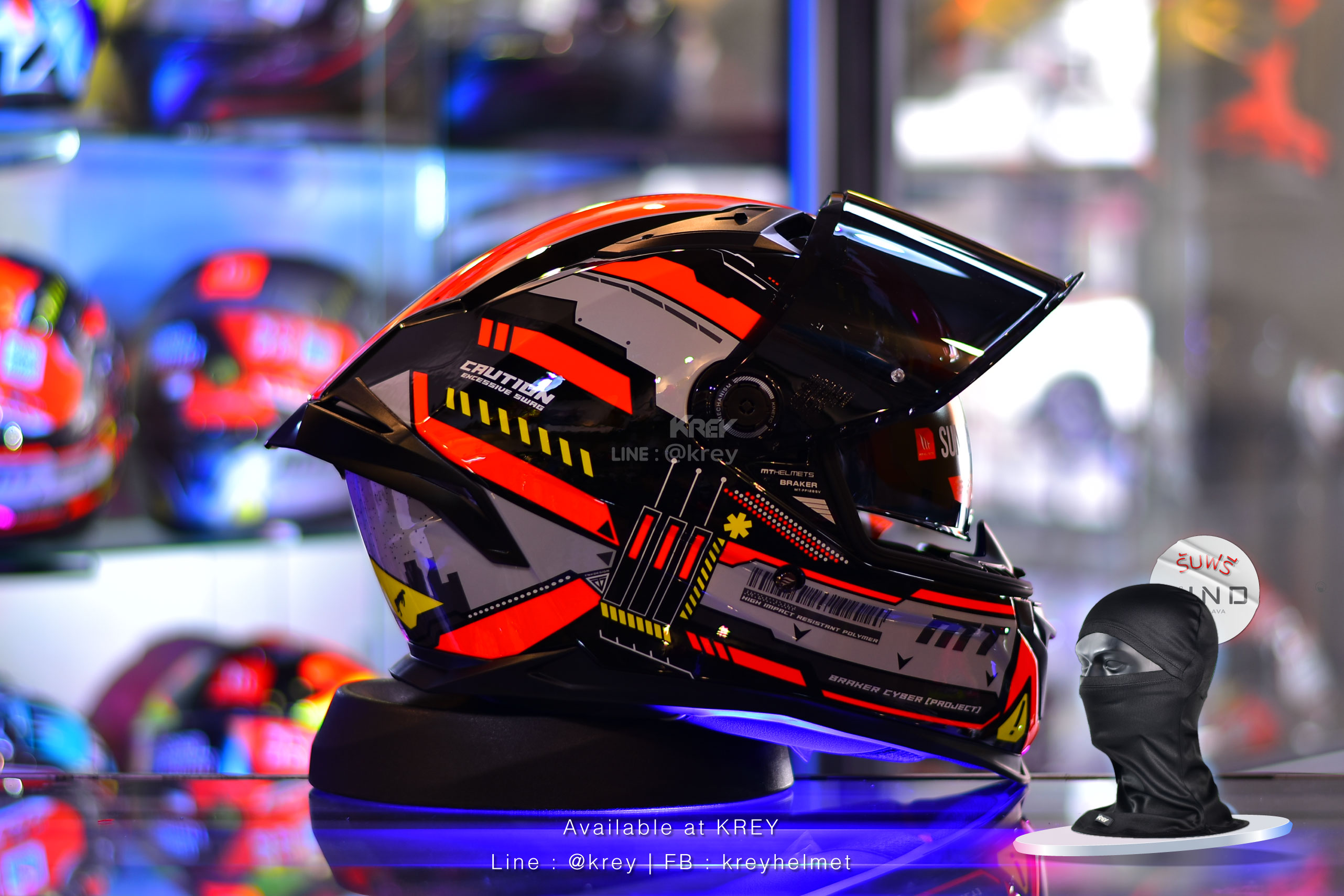 MT model BRAKER SV CYBER GLOSSY RED