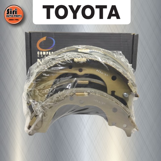Compact Brake (ประกัน 1 เดือน) ก้ามเบรคหลัง TOYOTA Mighty-X 2WD,MTX 2WD (ขับสอง), Toyota LN85 โตโยต้า ไมตี้เอ็ก Compact NANO (SNA2330) ผ้าเบรค