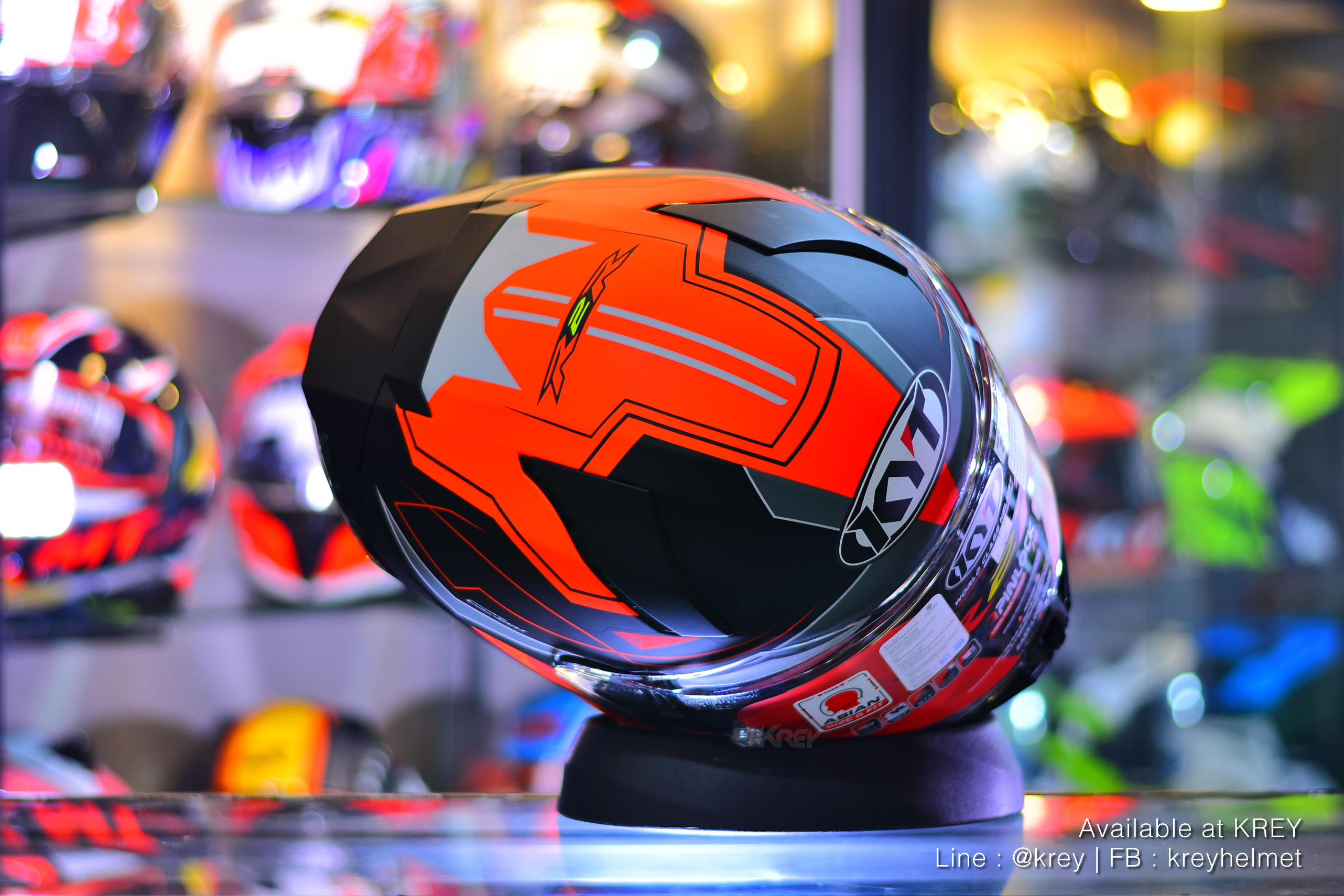 KYT model R2R Pro Led Matt Black Red