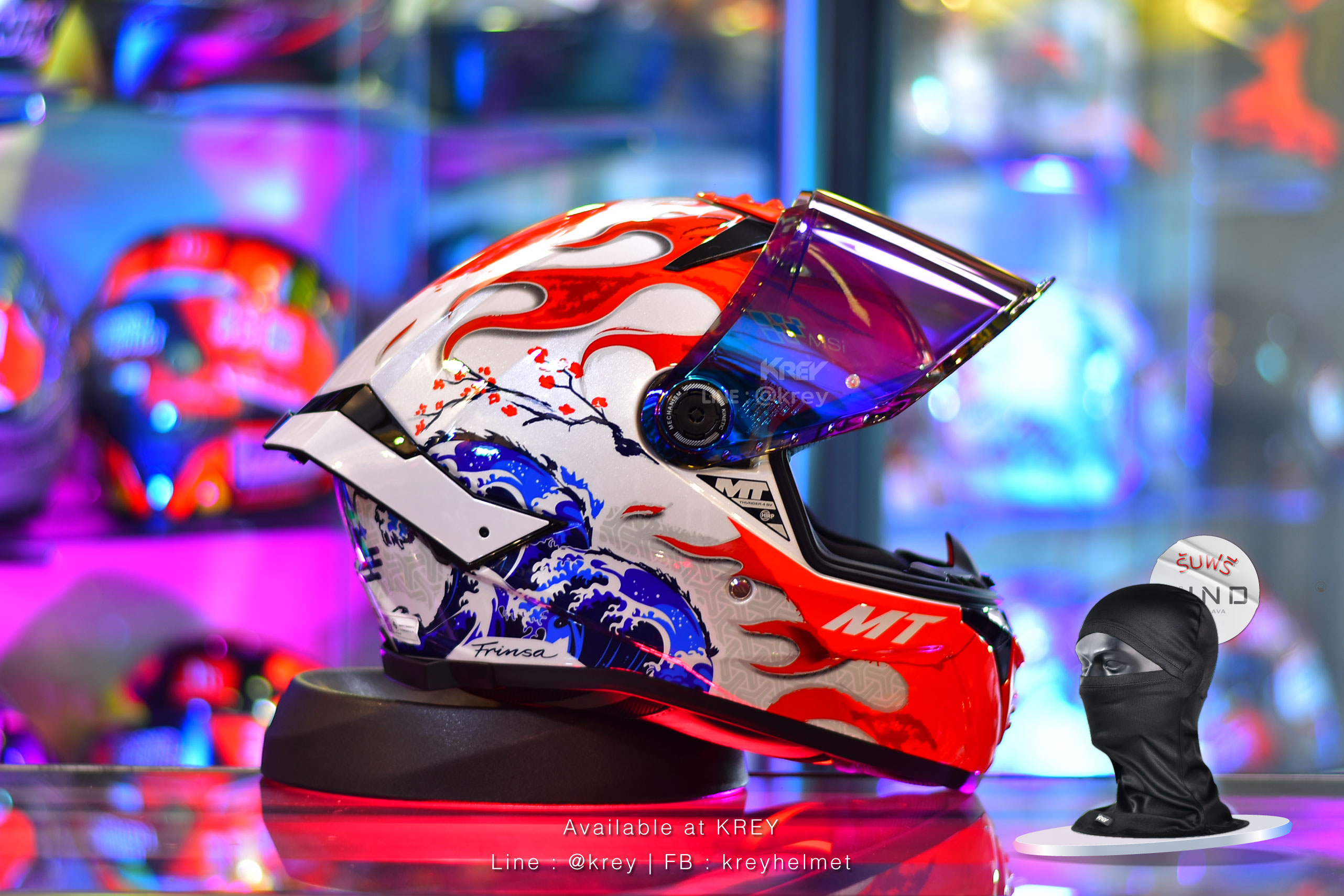 MT model THUNDER 4 SV YAMANAKA JAPAN GLASS WHITE RED