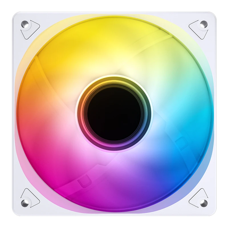 พัดลมเคส Jonsbo SL-120 ARGB 3pin 5V+4pin PWM 120mm. 1500RPM สีขาว