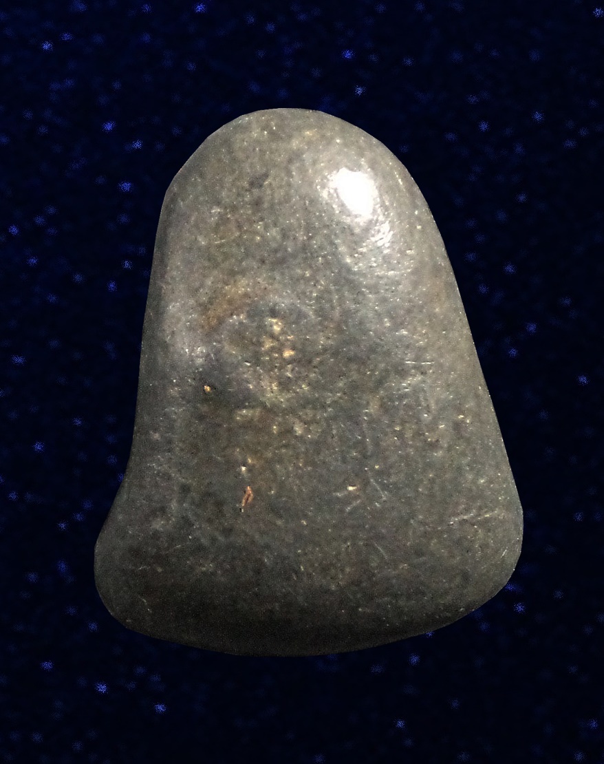 พระปิดตา เจ้าคุณผล วัดหนัง เนื้อชินตะกั่ว หลังจาร