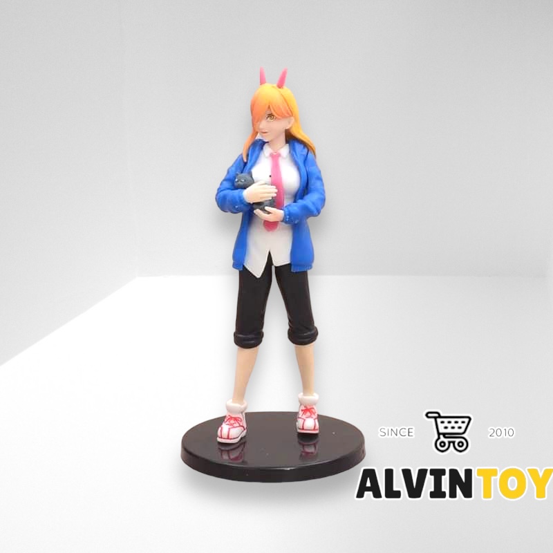 Action Figure โมเดล Chainsaw Man เชนซอว์แมน มนุษย์เลื่อยยนต์ เซ็ต 6 ตัว ขนาดความสูง 12 ซม. มีฐาน งานสวย