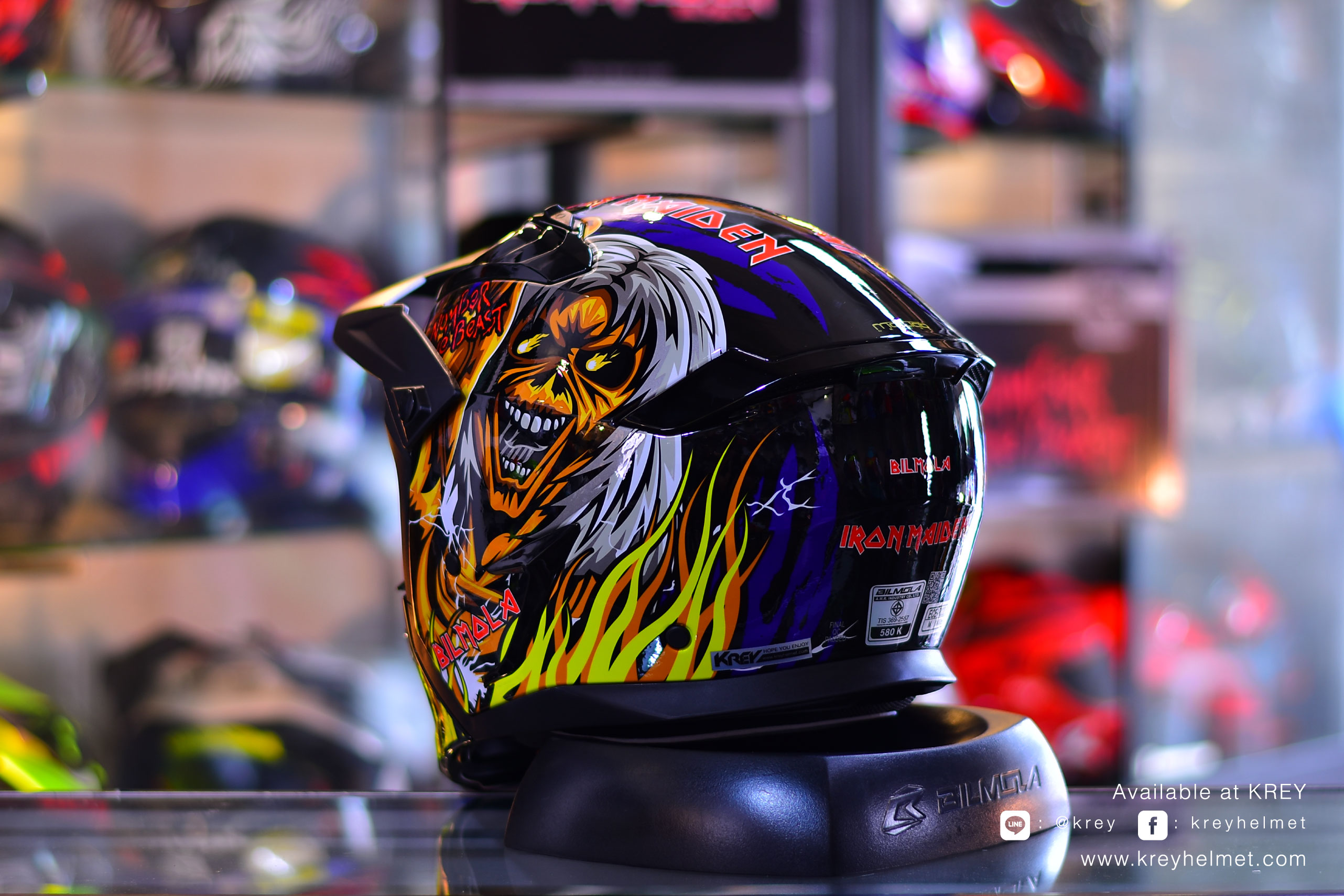 BIlmola model Spiker : THE NUMBER OF THE BEAST Blue