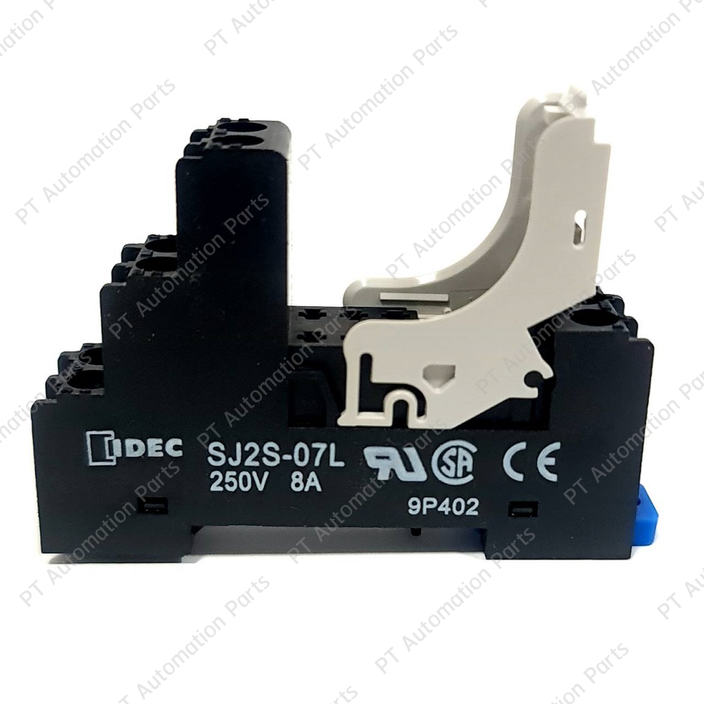 ซ็อกเก็ตรีเลย์ IDEC SJ2S-07L SJ1S-07L Socket Relay 250V 8A/12A 8-pins 5-pins DIN Rail Finger Safe for RJ2S RJ1S Series ซ็อกเก็ตชนิดป้องกันนิ้วมือ 5ขา 8ขา แบบยึดรางปีกนก ใช้กับรีเลย์รุ่น RJ2S RJ1S ซีรีส์