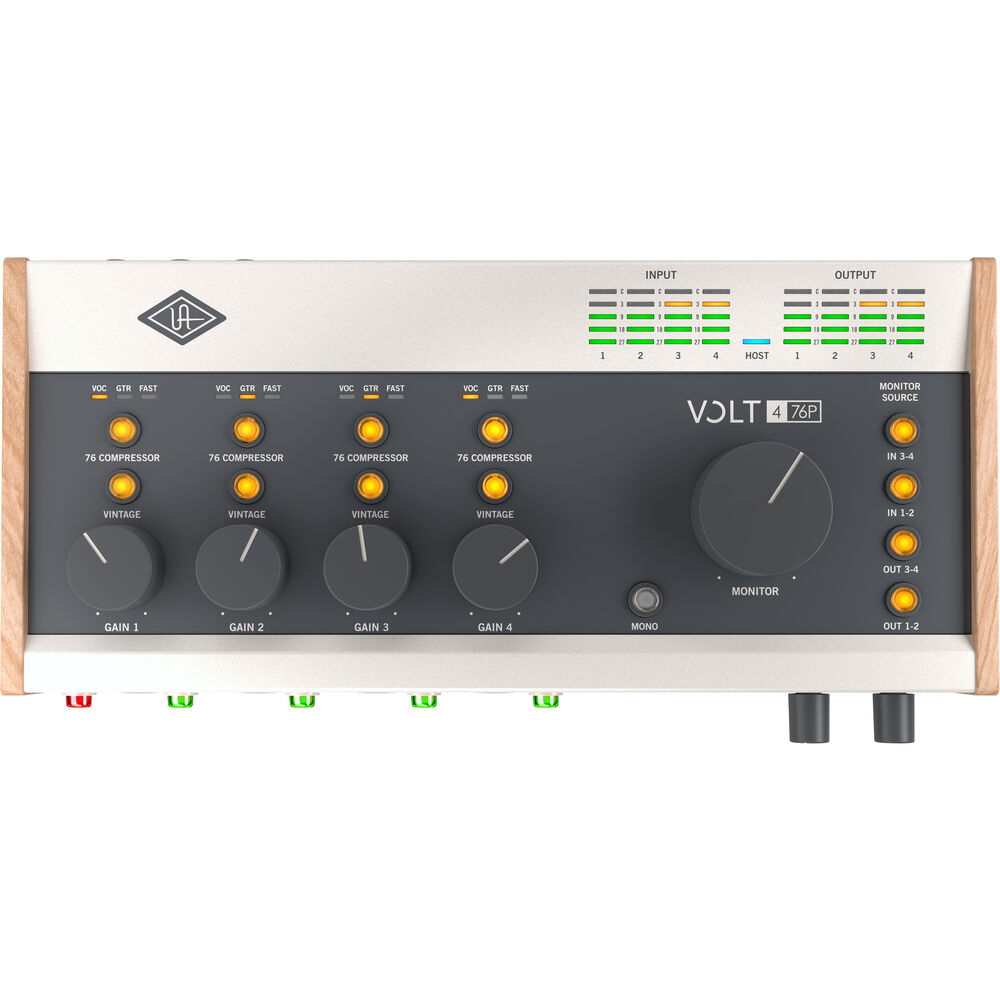 Universal Audio Volt 476P *ของแท้รับประกัน 1ปี* USB-C Audio Interface+1176 Compressor+UA610 Tube Preamp, ออดิโออินเตอร์เฟส, PC/ Mac/ iOS