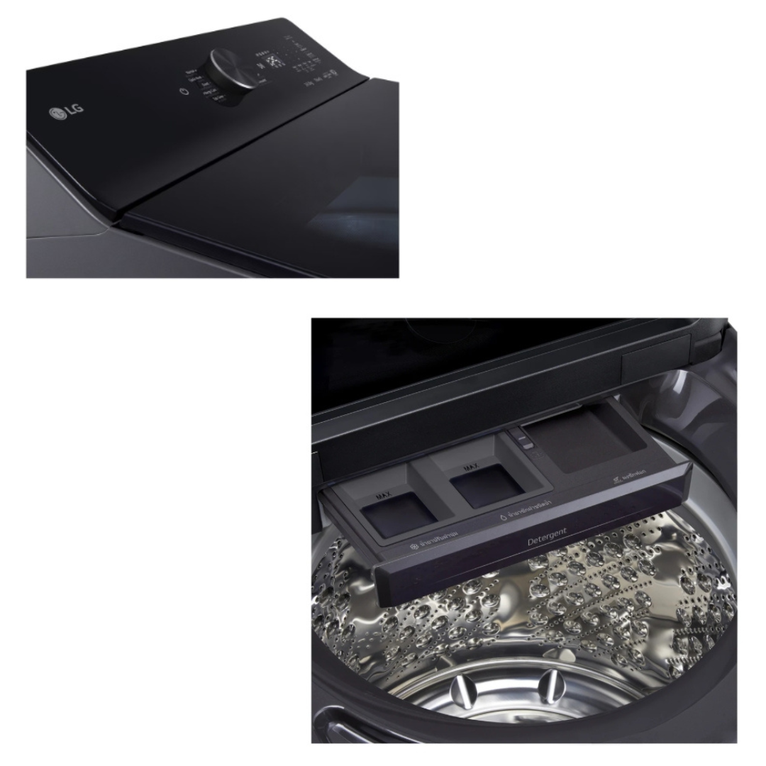 เครื่องซักผ้าฝาบน LG รุ่น TX2724ST5J 24 กก. 900 RPM อินเวอร์เตอร์ สีดำ