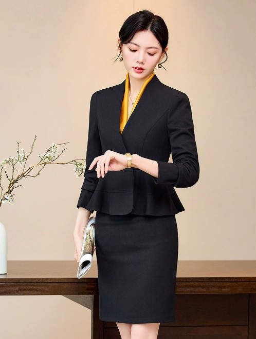 ชุดสูท ชุดพนักงานแผนกต้อนรับโรงแรม ชุดพนักงานร้านขายเครื่องประดับ ชุดพนักงานขาย