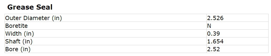 ซีลเพลาขับ ESCAPE ด้านซ้าย (รูปแทน)