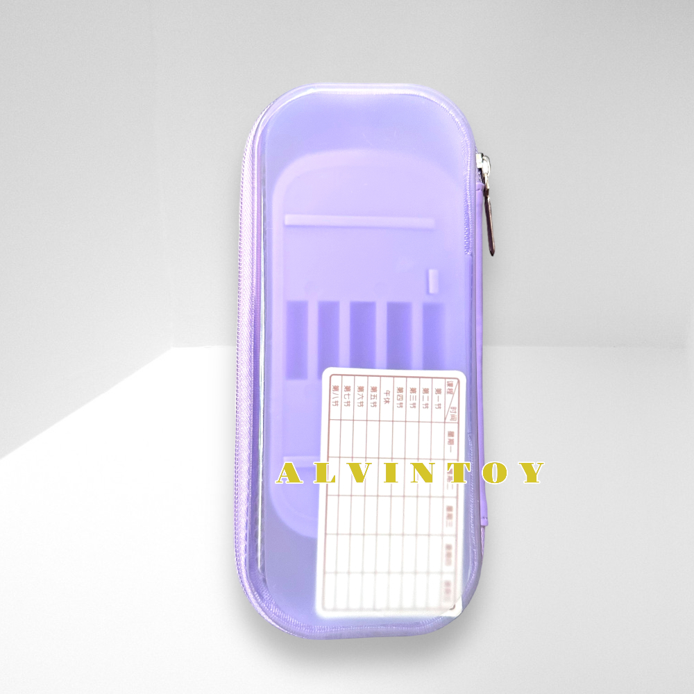 กระเป๋าดินสอไฟเบอร์ซิปรอบ Kuromi คุโรมิ