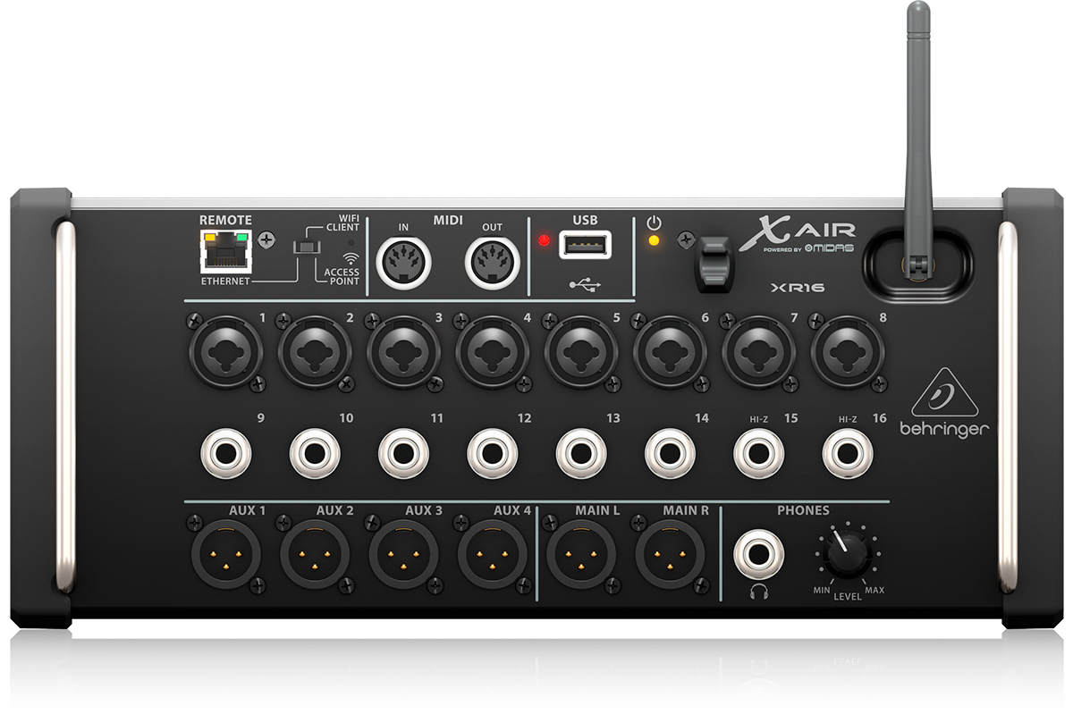 Behringer X AIR XR16 *ของแท้รับประกัน1ปี* Digital Mixer 16 in Stage Box/Rackmount สำหรับ iPad/Android Tablets, Wi-Fi
