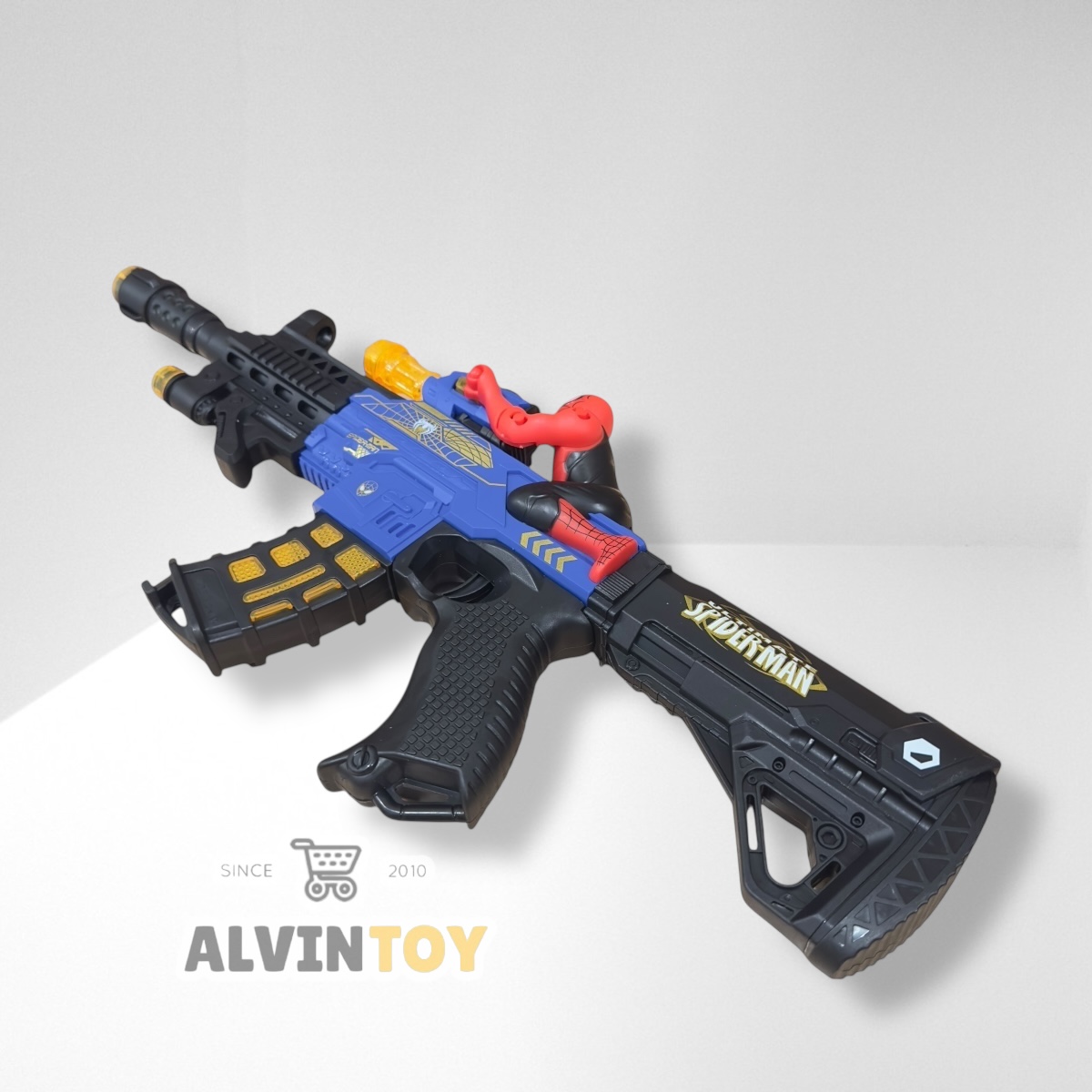 ปืน ของเล่นปืนสไปเดอร์แมน มีเสียง มีไฟ