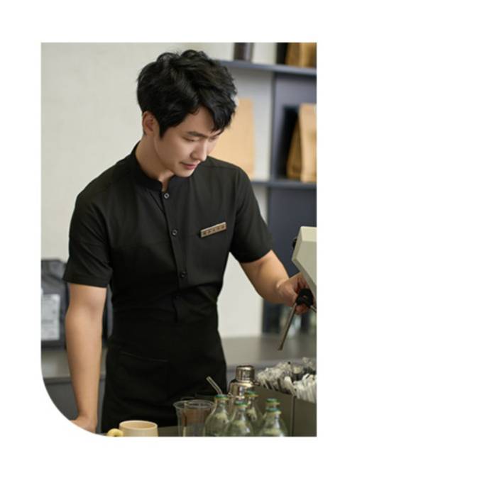 ชุดพนักงานบาริสต้า ชุดพนักงานร้านกาแฟ ชุดพนักงานร้านอาหาร ชุดพนักงานเสริฟ