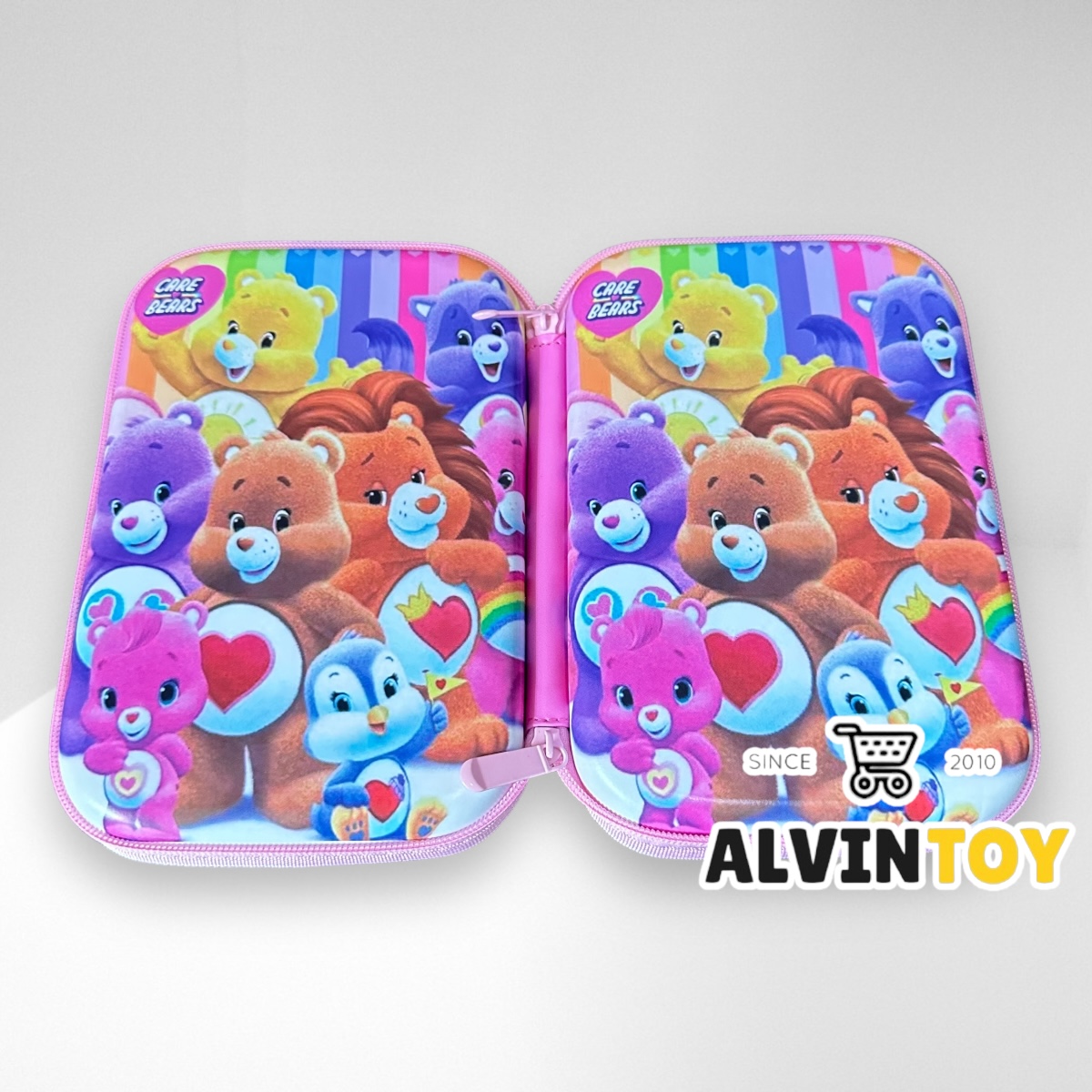 กระเป๋าดินสอไฟเบอร์ซิปรอบ CARE BEARS ตุ๊กตาแคร์แบร์