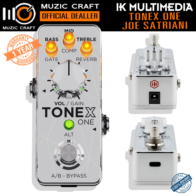 IK Multimedia TONEX ONE Joe Satriani Collection (Limited Edition Silver) *ของแท้รับประกัน 1ปี* Guitar Multi-Effect Pedal, เอฟเฟคกีต้าร์