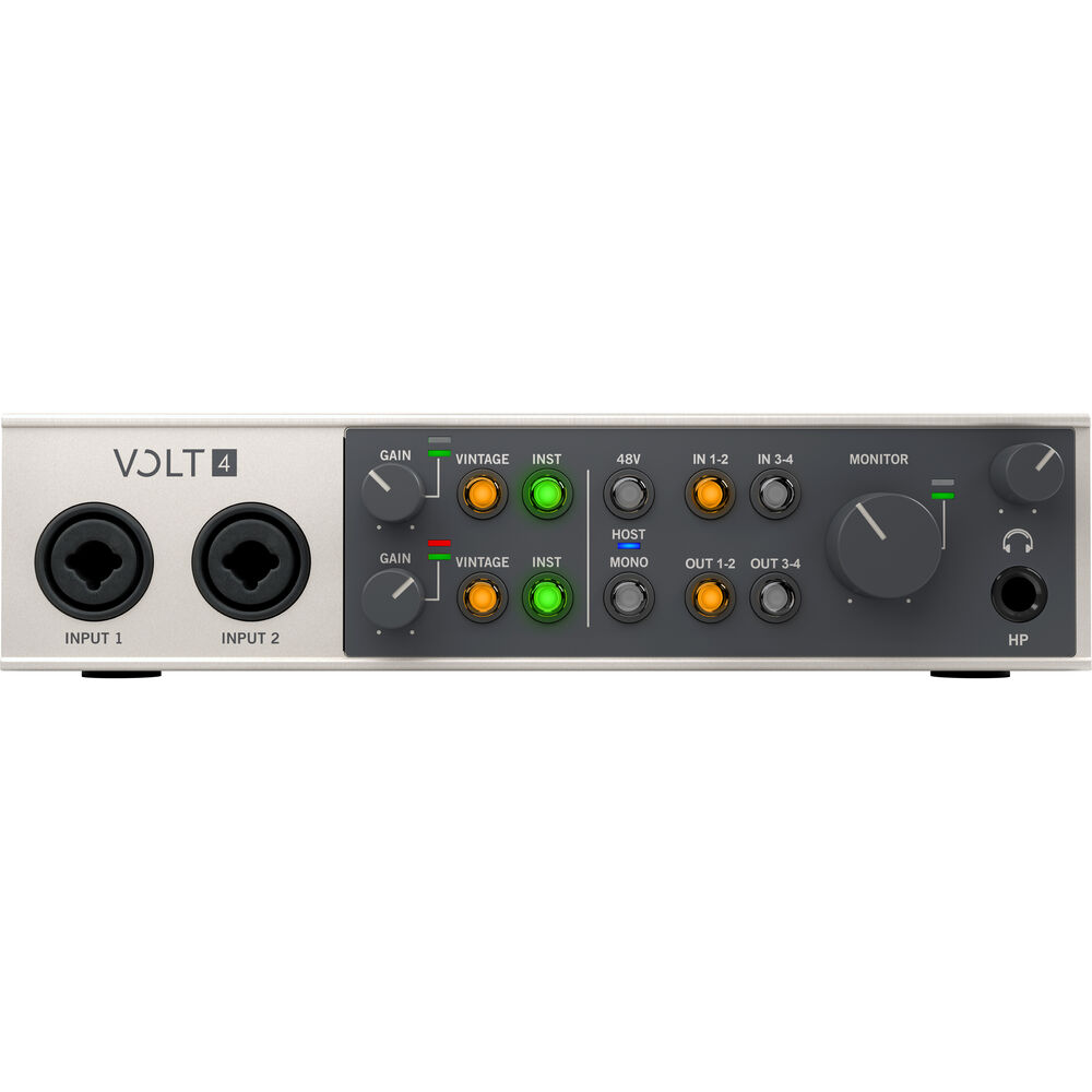 Universal Audio Volt 4 *ของแท้รับประกัน 1ปี* USB-C Audio Interface, ออดิโออินเตอร์เฟส, PC/ Mac/ iOS