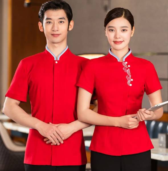 ชุดพนักงานเสริฟ ชุดพนักงานร้านอาหารจีน โรงแรม รีสอร์ท