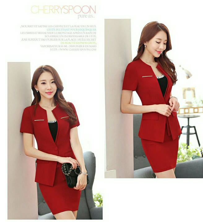 ชุดสูท ชุดพนักงานต้อนรับ ชุดออฟฟิศ