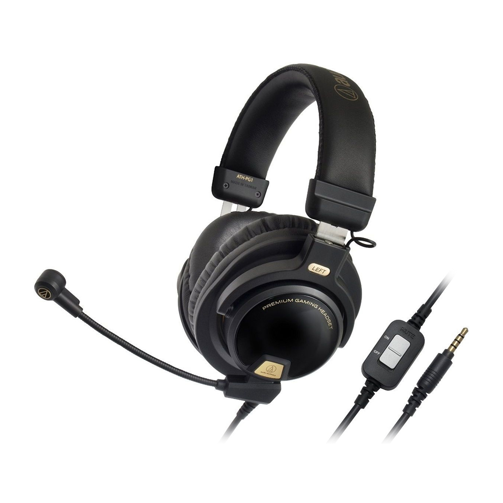 Audio-Technica ATH-PG1 *ของแท้ รับประกัน 1 ปี* Gaming Headset หูฟังเกมมิ่ง พร้อมไมค์, มีรีโมทเพิ่ม-ลดเสียง/เปิด-ปิดไมค์