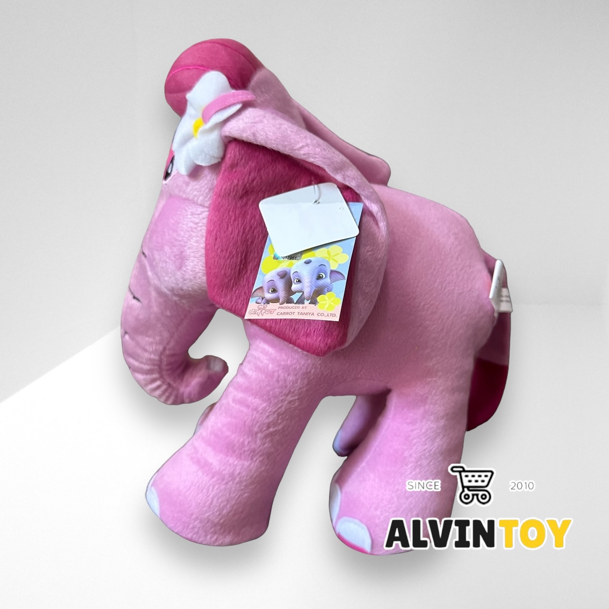 ตุ๊กตาช้างชบาแก้ว 12 นิ้ว