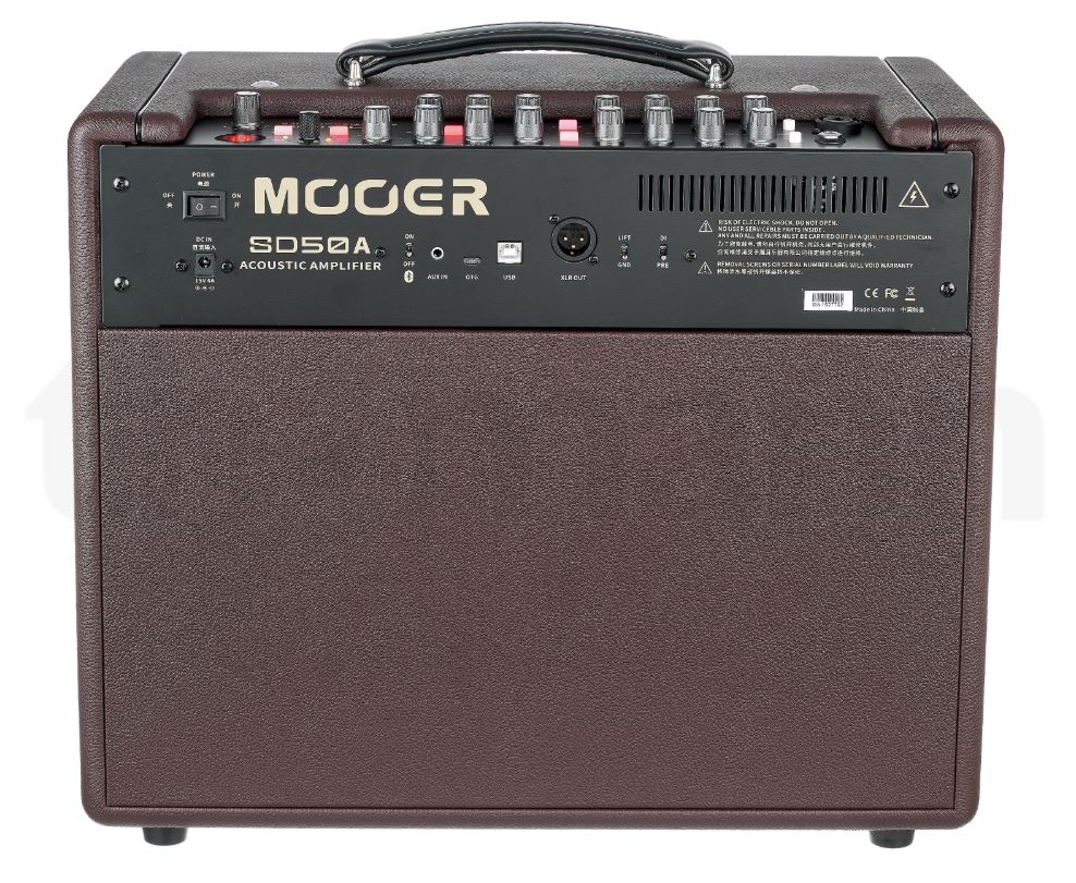 Mooer SD50A แอมป์สำหรับอคูสติกกีต้าร์ และไมค์ร้อง 50วัตต์ แยกเอ็ฟเฟ็กต์และอีคิว ต่อสมาร์ทโฟนไลฟ์สดได้ รองรับบลูทูธ ฟรี Foot switch ไร้สาย รับประกัน 1 ปีเต็ม