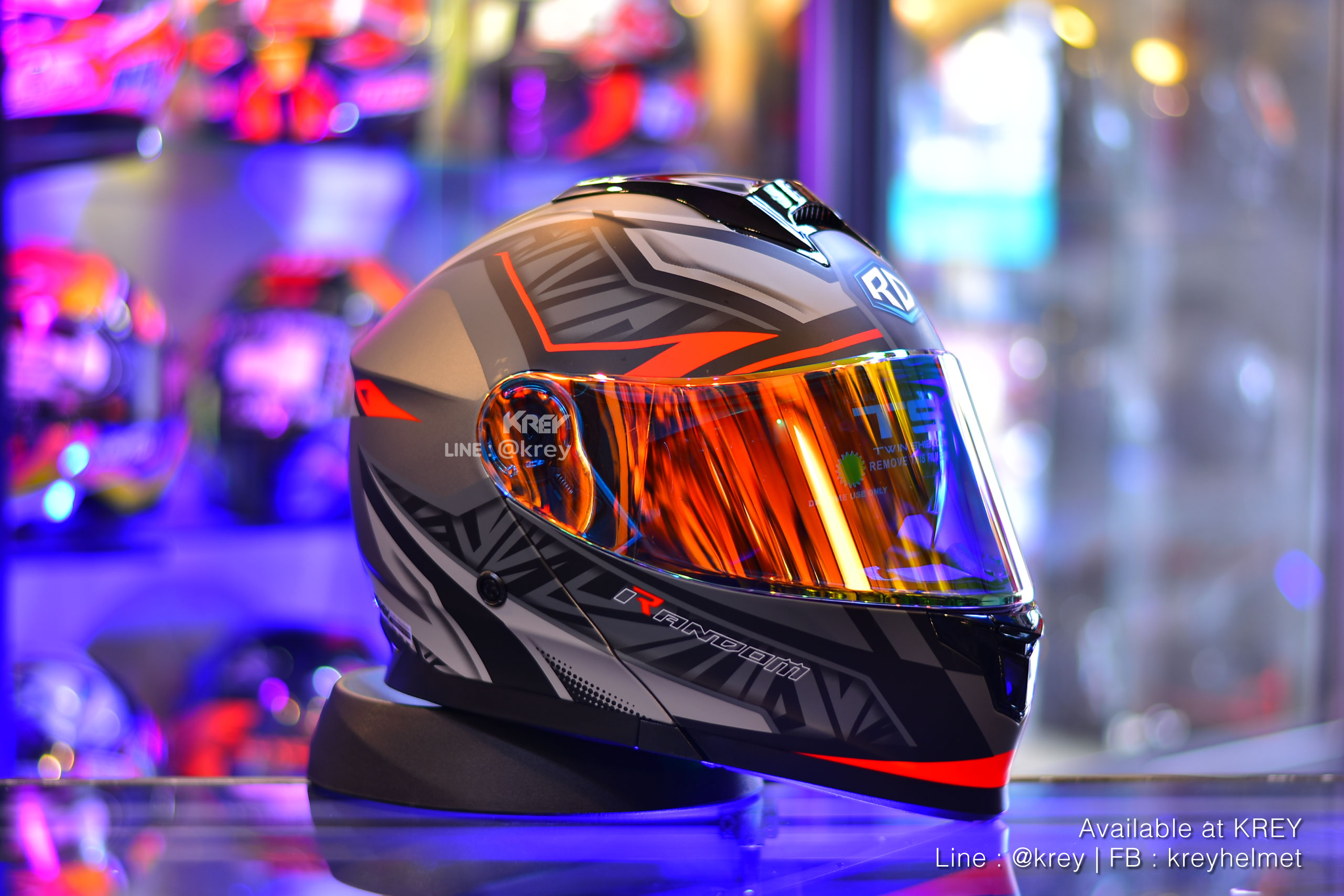 Random model MATRIX GREY RED MATT