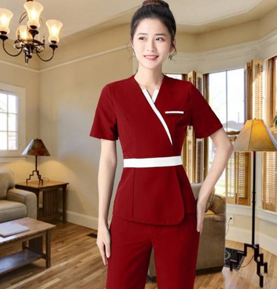 ชุดฟอร์มพนักงาน ชุดพนักงานร้านนวดสปา เสริมสวย คลินิกความงาม