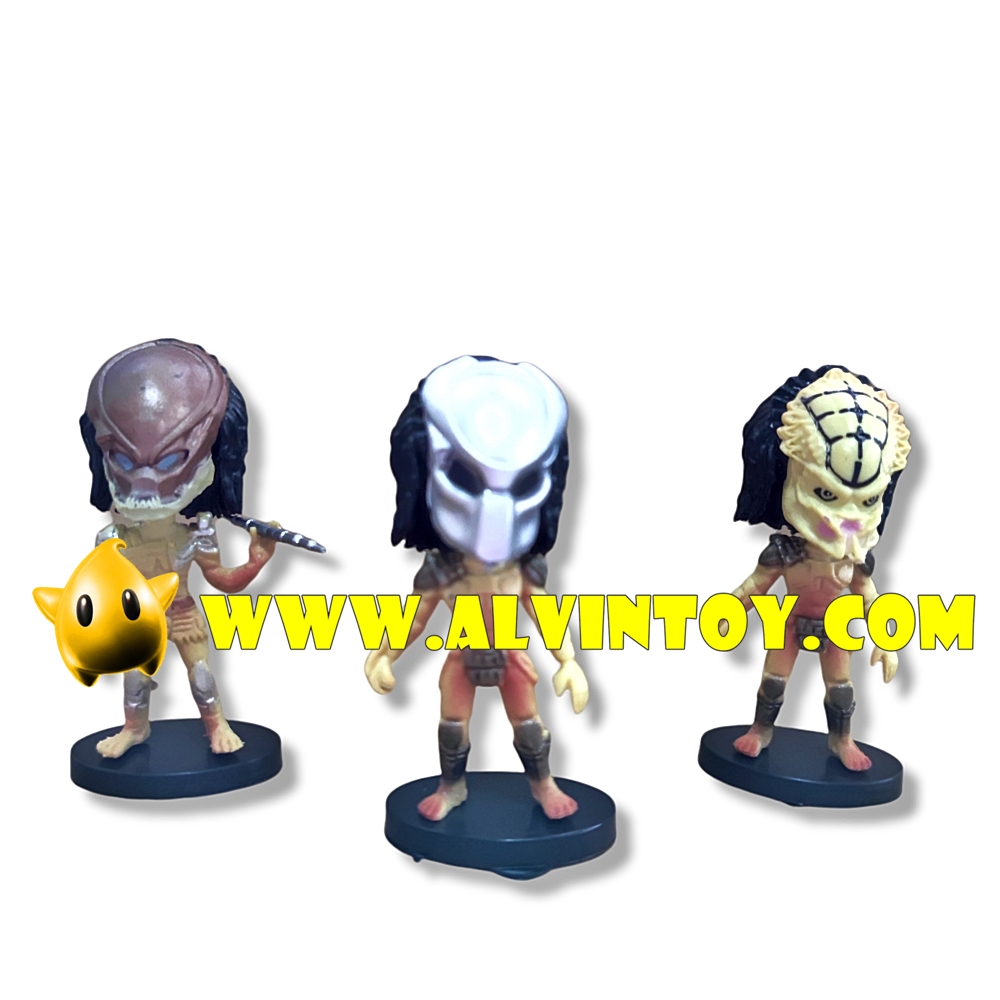 โมเดล The Predator - พรีเดเตอร์ 9 cm. ชุด 3 ตัว