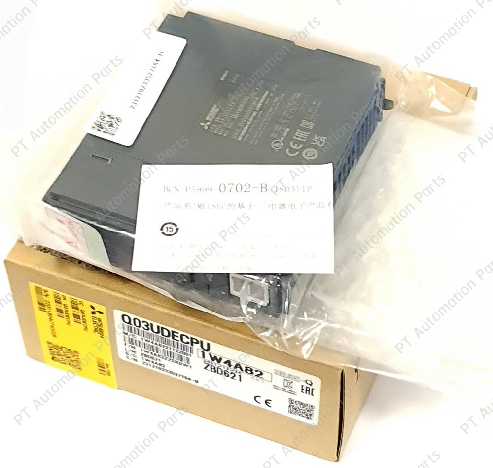 Mitsubishi Q03UDECPU CPU Unit PLC Built-in Ethernet Port 30k Steps, Programmable Controller MELSEC Q-Series Universal Model