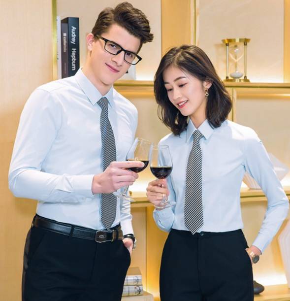 เสื้อเชิ้ตแขนยาว สีขาว สีดำ สีเทา สีม่วง สีแดง สีชมพู สีกรมท่า สีฟ้า