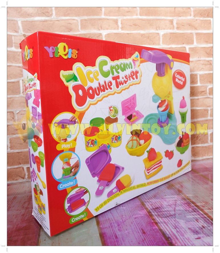 Ice Cream Double Twister - แป้งโดว์ ชุดทำไอศกรีม